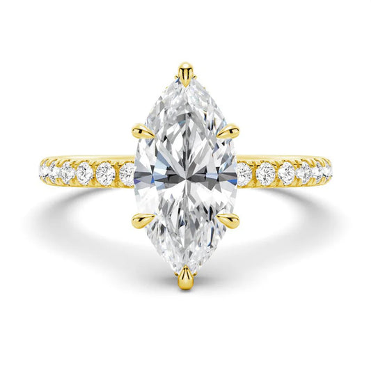 14K Gold Plated White Gold Plated 925 Sterling Silver Zircon Rings
