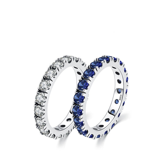 925 Sterling Silver Rhinestones Rings